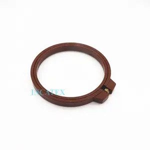 Mesin bordir datar Barudan kualitas baik suku cadang bingkai bulat plastik Hoop 90mm Diameter coklat