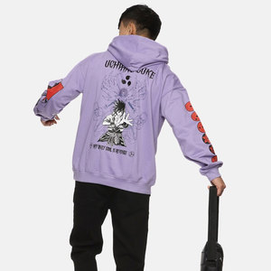 sweats à capuche Men's 100% Cotton Fleece Winter Graphic Hoodie Double-Sided Print Cool Anime Design Long Sleeve Pullover Hoodie - Product Image 5
