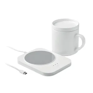 Calentador de Tazas Inteligente de Plástico SIROTER Personalizado con Pantalla de Temperatura y Carga USB - Product Image 2