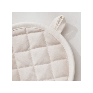 Salvamanteles de cocina resistente al calor acolchado bordado de algodón 100% de diseñador reutilizable OEM ODM sostenible hecho en La India soporte para ollas - Product Image 2