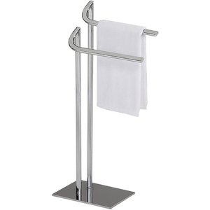 AK Brass Stainless Steel 3 <b>Stands</b> <b>Towel</b> Rack in Silver Finished High Quality <b>Towel</b> Holder For Home & Hotel Decor Accents - Product Image 5