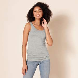 Elegant <b>Womens</b> Short Tank <b>Top</b> Smooth <b>Knit</b> Airy Texture Light Drape Gentle Stretch Fresh Motion Modern Silhouette Durable Stitch - Product Image 1