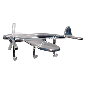 Crochet mural en fonte d'aluminium Modèles d'avion Bons crochets pour cadeaux Crochet d'avion décoratif pour la décoration Bureau/Maison - Product Image 3