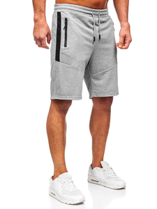 Mode personnalisé bouffée impression décontracté été haute qualité Streetwear Baggy côté rayé cordon Double taille Sweat Shorts hommes - Product Image 3