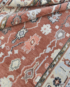 Oushak ชุดพรมขนสัตว์ถักมือลายดอกไม้สไตล์เปอร์เซียพรมขึ้นสนิมคุณภาพสูงสำหรับห้องนั่งเล่นห้องนอน - Product Image 6