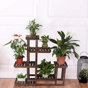 Durable Handmade Modern Home Decor Outdoor Buffalo Bone 6-Tier 7-Pot Photo <b>Frame</b> <b>Plant</b> Stand - Product Image 1