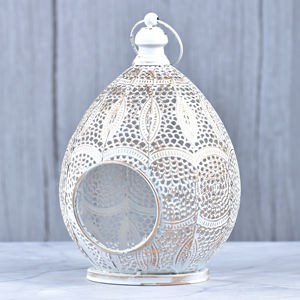 Ambiance Lifestyle Bougeoirs en bois de fer argenté Lanternes et bocaux Décoration de Noël intérieure et extérieure faite à la main pour la maison - Product Image 3