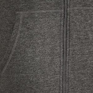 เสื้อฮู้ดซิปผู้ชาย สีเทา/ชาร์โคล ทรงทันสมัย สวมใส่สบาย สไตล์สตรีทแวร์ ผ้าฝ้ายนุ่ม พิมพ์ลายได้ตามต้องการ - Product Image 6