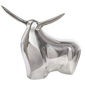 Escultura de figura de Animal de Metal de diseñador hecho a mano para escritorio de oficina perfecto para exhibición interior tradicional y moderna - Product Image 1