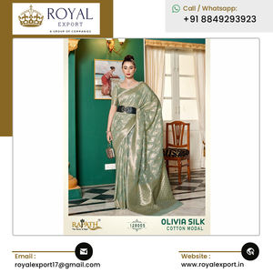 Diseño étnico único Verano Especial Algodón puro Modal Seda Saree Ropa de fiesta de boda en colores pastel Estilo indio pakistaní - Product Image 2