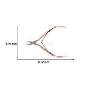 Coupe-ongles en acier inoxydable de qualité chirurgicale Pince à cuticules personnalisée avec lames tranchantes pour les doigts et les orteils - Product Image 4