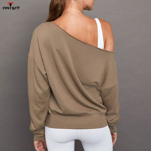 2025 personnalisé imprimé surdimensionné pull sweat pour les femmes Anti-rides respirant avant hors épaule longue longueur pour l'automne - Product Image 3