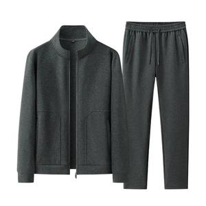 Ensemble de survêtement d'hiver pour homme, sweat-shirt à capuche et pantalon de jogging décontracté, vêtements de sport 2 pièces, 100% coton molletonné, streetwear - Product Image 2