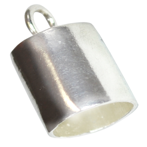 Tubes d'extrémité en argent sterling de 8mm de diamètre intérieur Fabricant et fournisseur de résultats en argent sterling 925 pour la fabrication de bijoux - Product Image 1