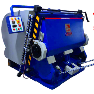 Machine à plier, perforer, découper et gaufrer le papier semi-automatique robuste, nouveaux composants principaux, moteur, roulement, machine à fabriquer des sacs - Product Image 1