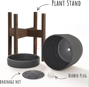 แจกันตั้งพื้นหรือร้านค้าที่สวยงามสำหรับการแสดงต้นไม้ดอกไม้หรือผลิตภัณฑ์แจกันสำหรับการจัดแสดงแจกันสำนักงานบ้านอเนกประสงค์สำหรับตกแต่ง - Product Image 2