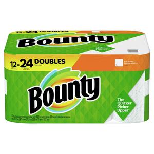 Bounty 12 CT ม้วนคู่สีขาว24ปกติ2ชั้นกระดาษชำระ - Product Image 1