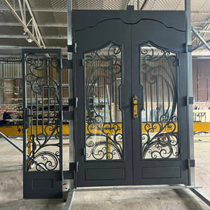 Puerta de Hierro Artística para Diseño de Puerta Principal de Casa que Ofrece una Estructura Metálica Resistente, Alta Seguridad y un Atractivo Arquitectónico Elegante - Product Image 3