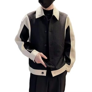 Chaqueta Bomber Formal de Primavera/Otoño para Hombre, Corte Entallado, Frente de Pana con Logotipo, Impermeable y Cortavientos - Product Image 5