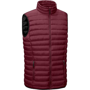 Chalecos Acolchados para Hombre, Talla Grande, Cálidos para Invierno, Cuello Alto, Relleno de Fibra de Poliéster Térmico, Venta al Por Mayor de Fábrica - Product Image 1