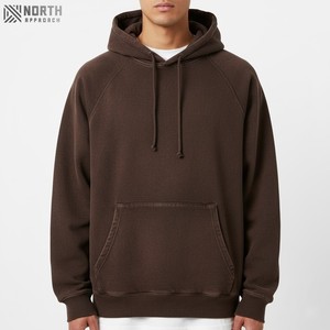 Pull à capuche gris surdimensionné anti-rétrécissement conçu sur mesure pour les femmes hiver automne sweat-shirt tricoté avant décontracté à capuche - Product Image 1