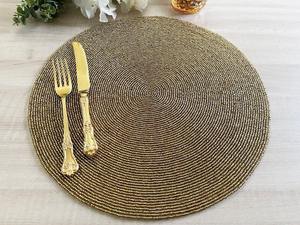 High Quality Handmade <b>Beaded</b> <b>Placemats</b> Multi-Beled Design for Wedding and Table Decorations Bulk Orders - Product Image 3