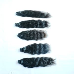 Extensions de cheveux humains vierges crus vietnamiens cuticule alignée Style ondulé naturel Texture de vague profonde Vague d'eau en vrac Fournisseurs indiens - Product Image 4