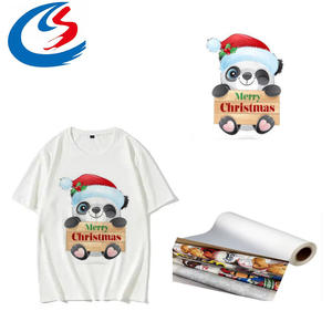 Conceptions de Noël impression DTF transfert de chaleur vinyle prix usine père noël PET FILM patchs de transfert de chaleur pour vêtements - Product Image 3