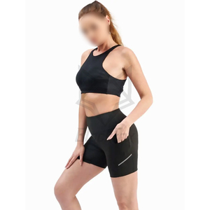 Short de compression athlétique taille haute pour femme à séchage rapide et respirant avec poches pour la course à pied de yoga - Product Image 2