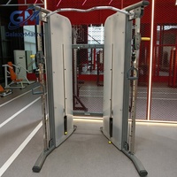 Máquina de Entrenamiento Funcional Comercial con Doble Pila de Pesas de 70 kg, Equipo de Entrenamiento de Fuerza para Gimnasio Comercial