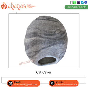 Feutre de laine de mouton écologique fait à la main de qualité supérieure Grottes de chat Lits pour animaux de compagnie les plus vendus dans le monde entier Modèle solide Marché fiable - Product Image 2