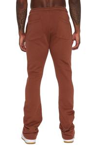 Top Trend Gym Stacked Sweat Pants Streetwear Unisex Pantalones de chándal Joggers personalizados Pantalones de chándal acampanados pintados 2024 - Product Image 4