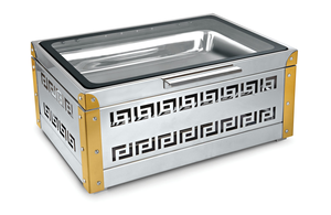 Cuisinier en acier inoxydable chauffe-plat électrique chauffe-plat électrique ensemble de buffet chauffe-plat en acier inoxydable combo de chauffe-plats - Product Image 2