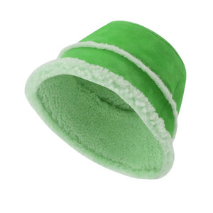 Sombreros de cubo de diseño superior de alta calidad 100% para hombres y mujeres Sombreros de cubo de ropa de invierno teñida lisa - Product Image 3