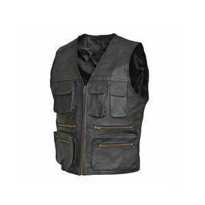 Chaleco de Cuero para Hombre de Alta Calidad, Reversible, Resistente al Viento, con Logotipo Personalizado, Invierno 2026, OEM, Mejor Precio Económico Personalizado - Product Image 2