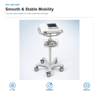 Table roulante universelle professionnelle pour appareil de diagnostic, chariot ECG fonctionnel en aluminium