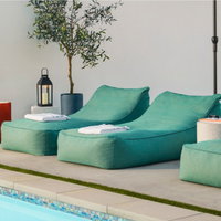 Trois ans de garantie Chaise longue durable avec dossier inclinable réglable Caractéristiques des sièges de patio pliants Coussin Teslin