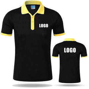 Camisetas Polo de golf con bordado liso de algodón en blanco de dos tonos para hombre de manga corta con diseño de logotipo personalizado - Product Image 4