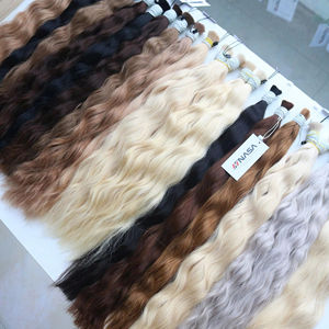 Extensiones de cabello Remy virgen de alto grado 10A, todos los colores, onda Natural sedosa, gran venta al por mayor, a granel, Vietnam, envío rápido, toda la longitud - Product Image 1