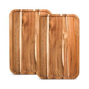 Plato Rectangular de madera de Acacia maciza hecho a mano de diseño Premium de la mejor calidad para multiusos plato de madera personalizado oferta - Product Image 5