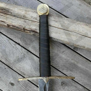 Espada vikinga-Espada larga forjada a mano-Espada real - Product Image 5