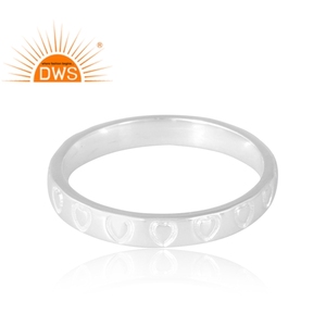 Nueva tendencia, anillo de banda de Plata de Ley 925, joyería de diseño personalizado para mujer, regalo para ella. Fiestas, Ocasiones, Fastivales - Product Image 4