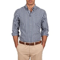 Kemeja Kantor Pria Formal Slim Fit Lengan Panjang Poliester/Katun Kasual Warna Solid Satin Bernapas Cepat Kering