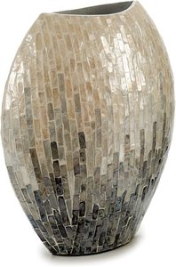 แจกันโต๊ะทรงสูงดีไซน์สวยหรูฝังเปลือกหอยมุกสำหรับวางดอกไม้ในห้องนั่งเล่น - Product Image 6