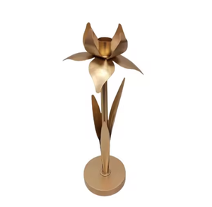 Candelero de mesa de Metal con logotipo personalizado alto, decoración de iluminación para el hogar independiente con embalaje personalizado - Product Image 4