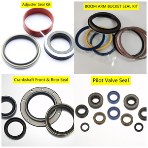 Excavator E200B E320 E330 E70B Arm Boom Bucket Cylinder Seal Kit Hydraulic Main Seal Kit Control Valve Seals Center Joint Rings - Product Image 3