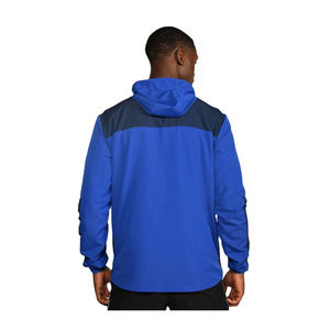 Veste matelassée à capuche unisexe en polyester coupe-vent de haute qualité, style décontracté d'hiver, fermeture éclair mi-longue, devant uni, vente en gros d'usine OEM - Product Image 3