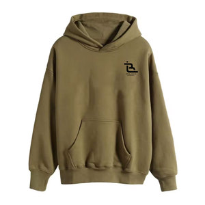 Sudadera con capucha de hombros caídos al por mayor, estilo oversize, casual, streetwear, manga larga, de moda, tipo jersey - Product Image 1
