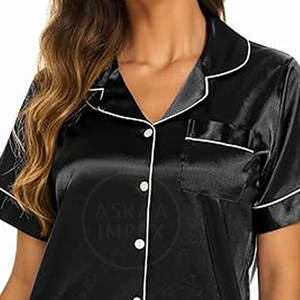 ชุดนอนผู้หญิงน้ำหนักเบา2ชิ้นชุดกางเกงขาสั้นชุดนอนสำหรับใส่นอน - Product Image 5