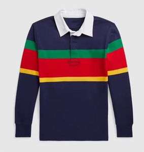 2025 nouveau gros hommes Rugby pour polos meilleure qualité toile à manches longues Jersey blanc rayure col noir gris couleur - Product Image 1